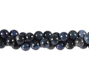 Dumortieriet kralen rond 8 mm (streng van 40 cm)