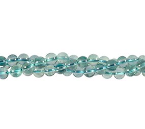 Fluoriet (groen/blauw) kralen rond 6 mm (streng van 40 cm) Fluoriet (groen/blauw) kralen rond 6 mm (streng van 40 cm)