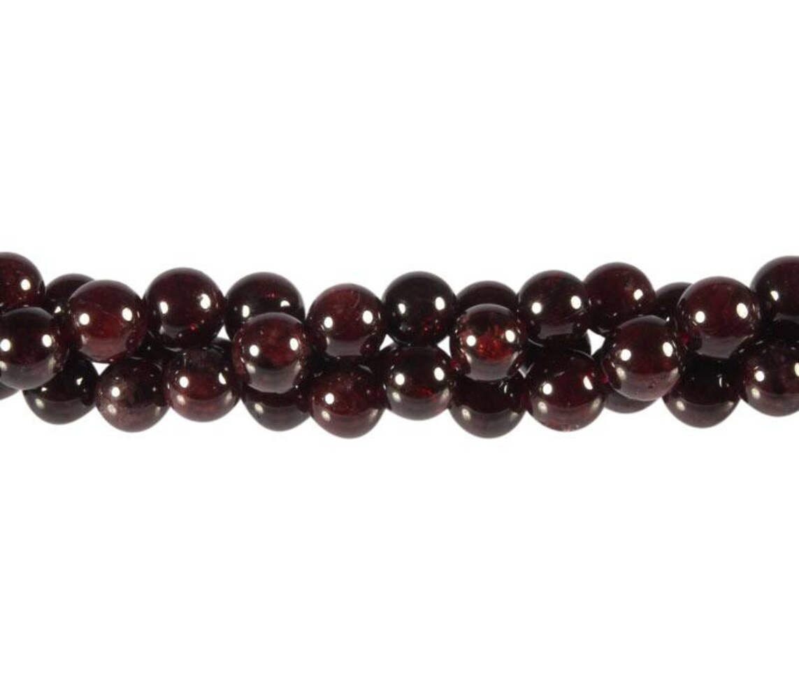 Granaat kralen rond 8 mm (streng van 40 cm)