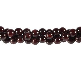 Granaat kralen rond 8 mm (streng van 40 cm)