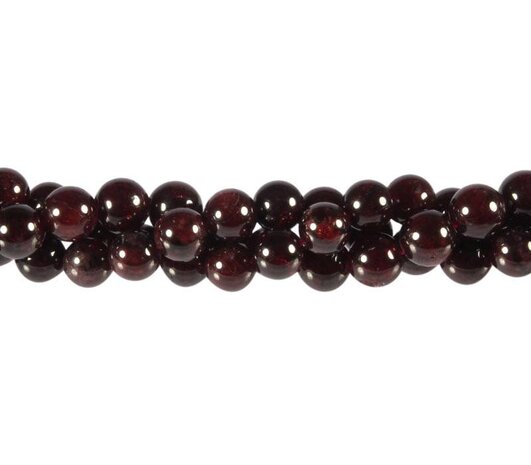 Granaat kralen rond 8 mm (streng van 40 cm)