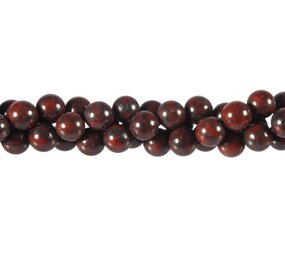 Jaspis (breccie) kralen rond 8 mm (streng van 40 cm) Jaspis (breccie) kralen rond 8 mm (streng van 40 cm)