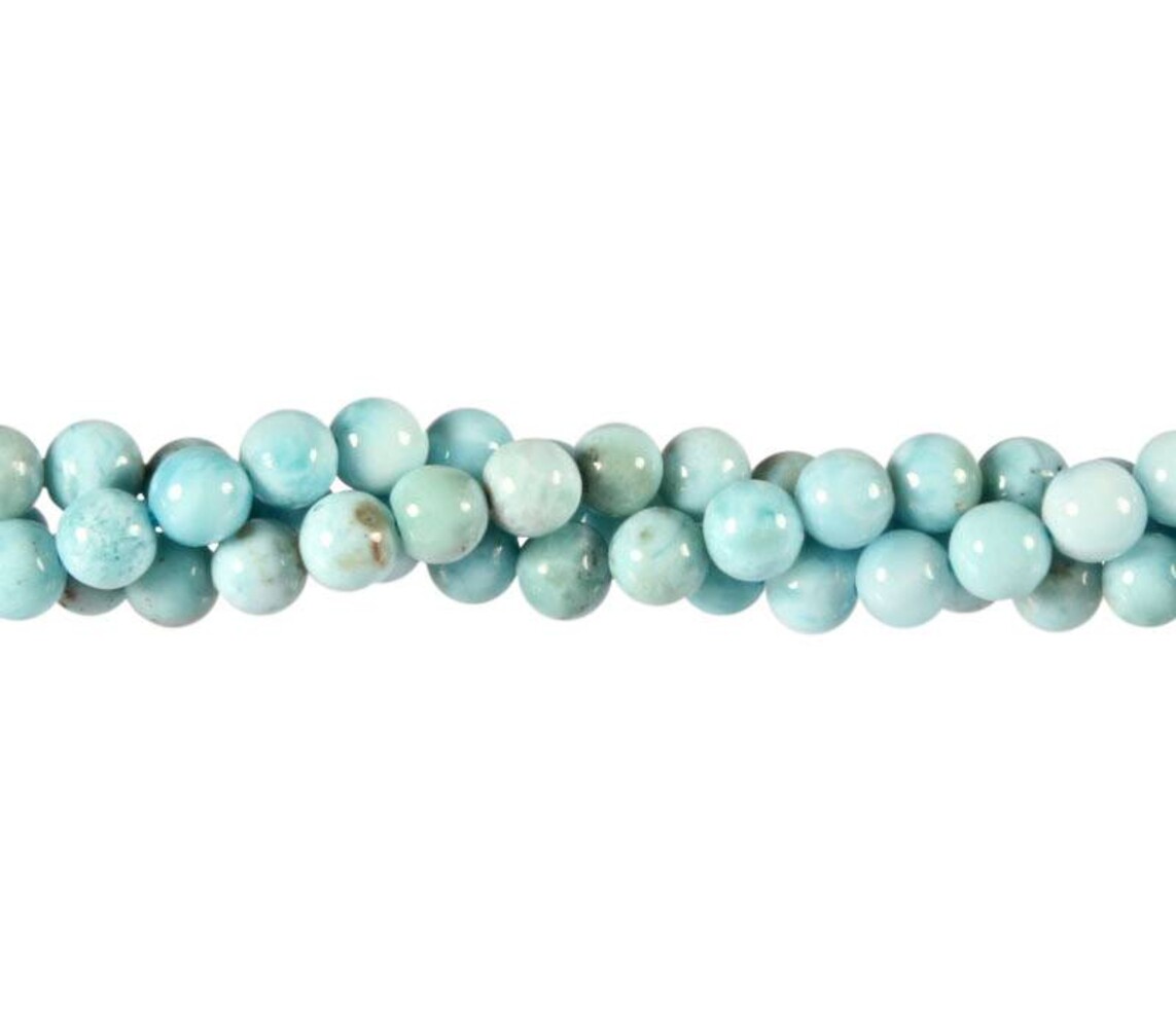 Larimar kralen rond 6 mm (streng van 40 cm) Larimar kralen rond 6 mm (streng van 40 cm)