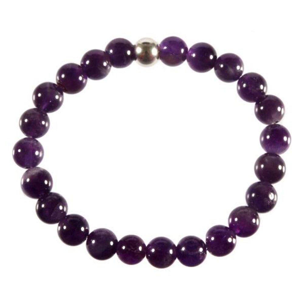 Amethist armband 18 cm | 8 mm kralen Amethist armband 18 cm | 8 mm kralen