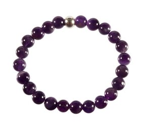 Amethist armband 18 cm | 8 mm kralen Amethist armband 18 cm | 8 mm kralen