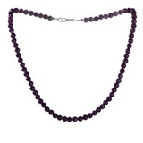 Amethist ketting 6 mm kralen Amethist ketting 6 mm kralen