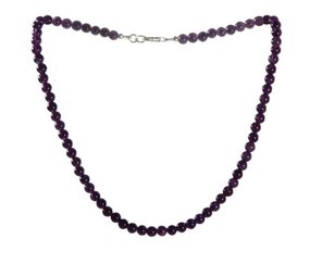 Amethist ketting 6 mm kralen Amethist ketting 6 mm kralen