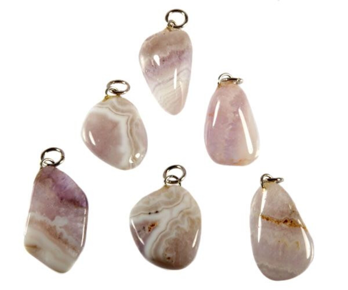 Amethist met chalcedoon hanger Amethist met chalcedoon hanger