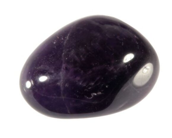 Amethist (donker) steen getrommeld 20 - 40 gram Amethist (donker) steen getrommeld 20 - 40 gram