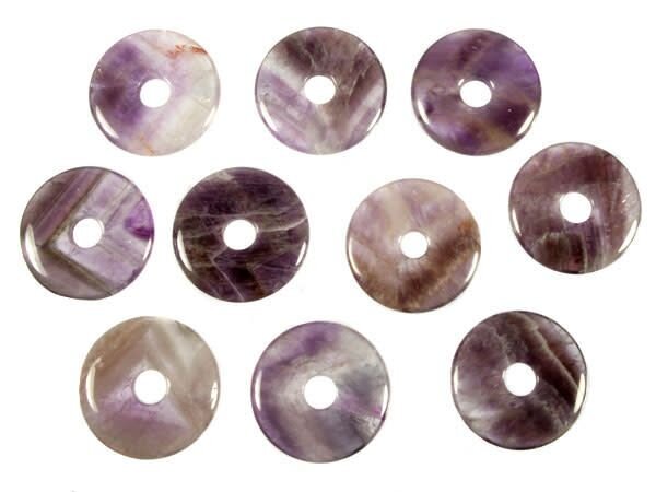 Amethistkwarts hanger donut 3 cm