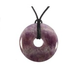 Amethistkwarts hanger donut 3 cm Amethistkwarts hanger donut 3 cm