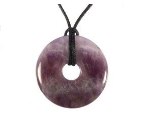 Amethistkwarts hanger donut 3 cm