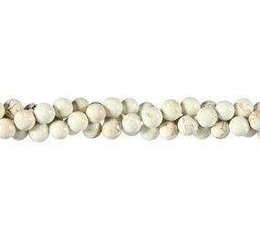 Magnesiet kralen rond 6 mm (streng van 40 cm) Magnesiet kralen rond 6 mm (streng van 40 cm)