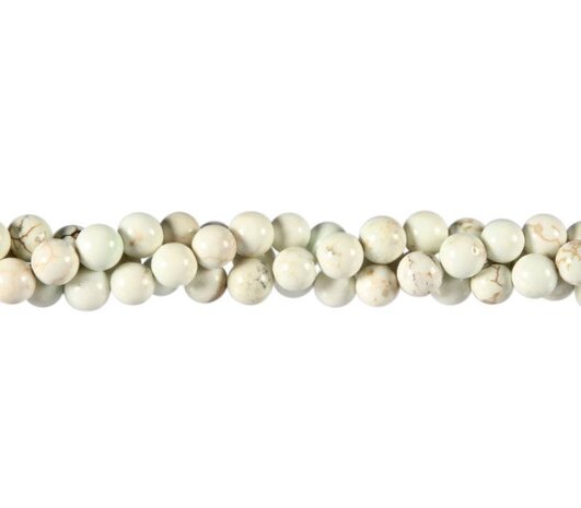 Magnesiet kralen rond 6 mm (streng van 40 cm)