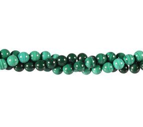 Malachiet kralen rond 6 mm (streng van 40 cm) Malachiet kralen rond 6 mm (streng van 40 cm)