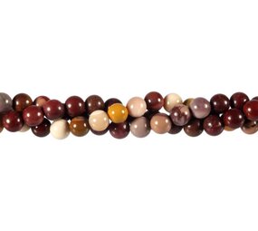 Mookaiet kralen rond 6 mm (streng van 40 cm) Mookaiet kralen rond 6 mm (streng van 40 cm)