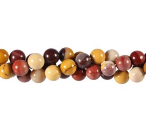 Mookaiet kralen rond 8 mm (streng van 40 cm) Mookaiet kralen rond 8 mm (streng van 40 cm)