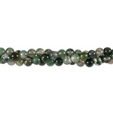 Mosagaat kralen rond 6 mm (streng van 37 cm) Mosagaat kralen rond 6 mm (streng van 37 cm)