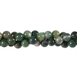 Mosagaat kralen rond 8 mm (streng van 40 cm) Mosagaat kralen rond 8 mm (streng van 40 cm)