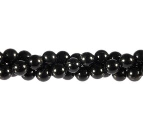 Obsidiaan (zwart) kralen rond 8 mm (streng van 40 cm)