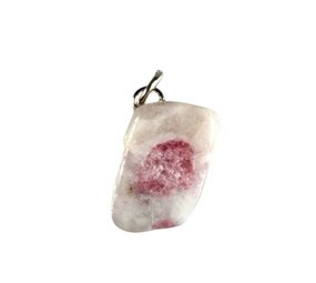 Toermalijn (roze) met lepidoliet (unicorn stone) hanger Toermalijn (roze) met lepidoliet (unicorn stone) hanger