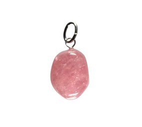 Toermalijn (roze) hanger met zilveren oogje Toermalijn (roze) hanger met zilveren oogje