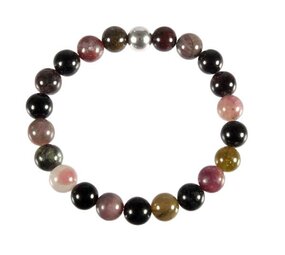 Toermalijn (multicolour) armband 20 cm | 8 mm kralen Toermalijn (multicolour) armband 20 cm | 8 mm kralen
