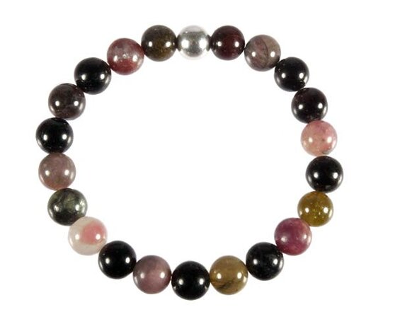 Toermalijn (multicolour) armband 18 cm | 8 mm kralen Toermalijn (multicolour) armband 18 cm | 8 mm kralen