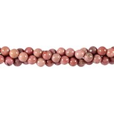 Rhodoniet kralen rond 6 mm (streng van 40 cm) Rhodoniet kralen rond 6 mm (streng van 40 cm)