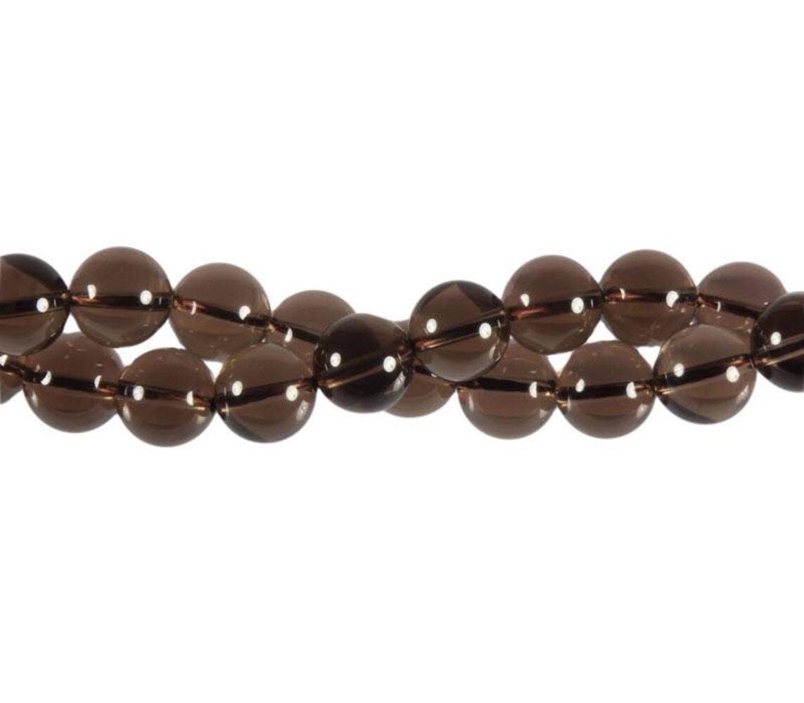 Rookkwarts kralen rond 10 mm (streng van 40 cm) Rookkwarts kralen rond 10 mm (streng van 40 cm)