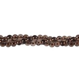 Rookkwarts kralen rond 6 mm (streng van 40 cm) Rookkwarts kralen rond 6 mm (streng van 40 cm)