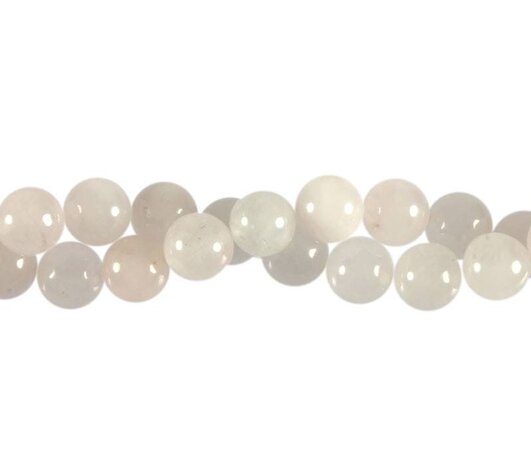 Rozenkwarts kralen rond 10 mm (streng van 40 cm) Rozenkwarts kralen rond 10 mm (streng van 40 cm)