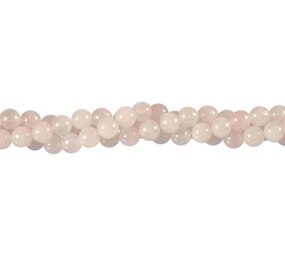 Rozenkwarts kralen rond 6 mm (streng van 40 cm) Rozenkwarts kralen rond 6 mm (streng van 40 cm)