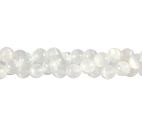 Seleniet kralen rond 8 mm (streng van 40 cm) Seleniet kralen rond 8 mm (streng van 40 cm)
