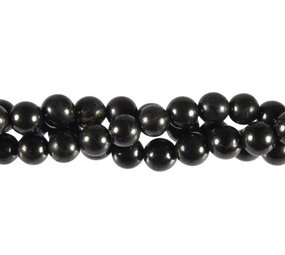 Shungiet kralen rond 8 mm (streng van 40 cm) Shungiet kralen rond 8 mm (streng van 40 cm)