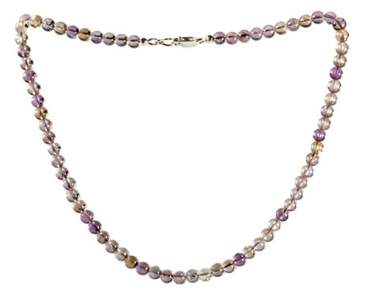 Ametrien ketting 6 mm kralen Ametrien ketting 6 mm kralen