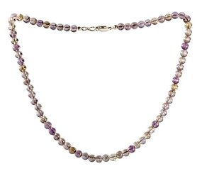 Ametrien ketting 6 mm kralen Ametrien ketting 6 mm kralen