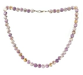 Ametrien ketting 8 mm kralen Ametrien ketting 8 mm kralen