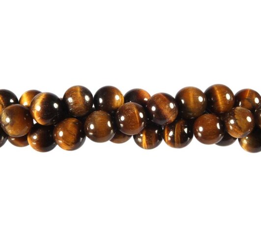 Tijgeroog kralen rond 8 mm (streng van 40 cm)