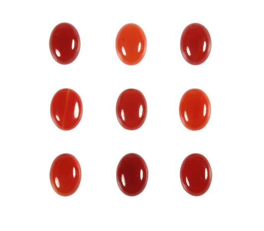 Carneool cabochon ovaal 8 x 6 mm Carneool cabochon ovaal 8 x 6 mm