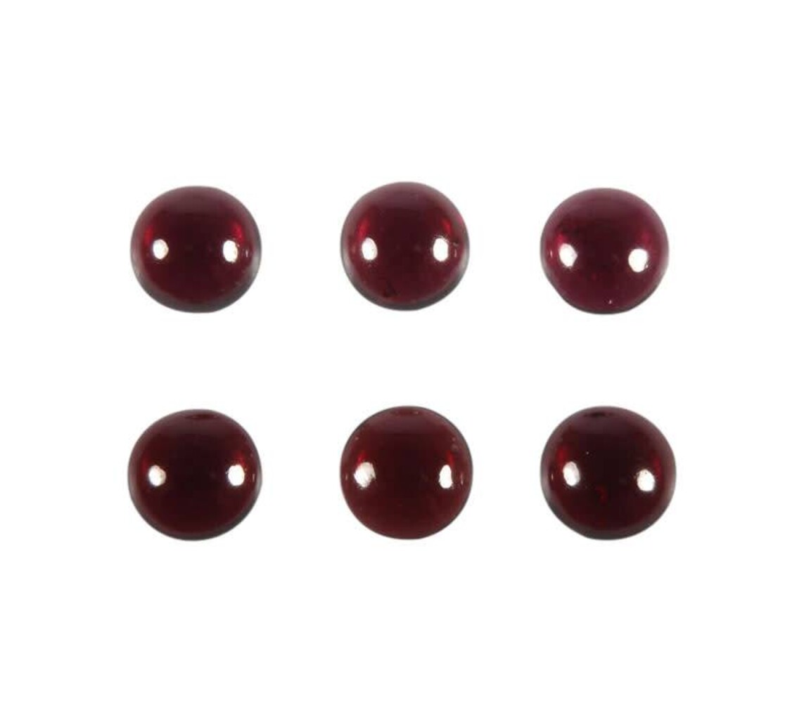 Granaat cabochon rond 8 mm