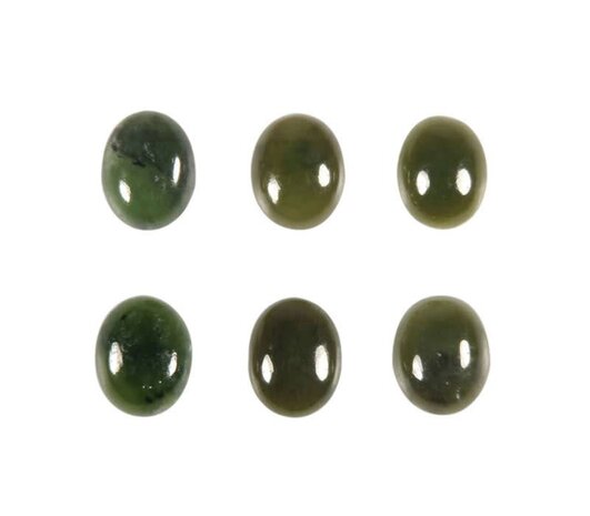 Jade cabochon ovaal 10 x 8 mm Jade cabochon ovaal 10 x 8 mm