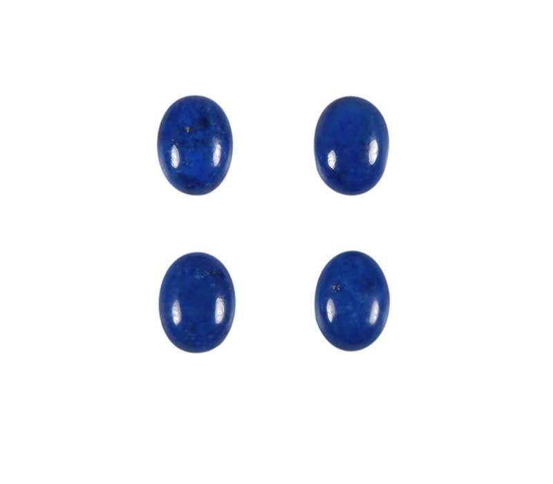 Lapis lazuli cabochon ovaal 8 x 6 mm