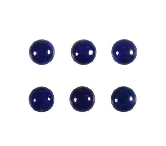 Lapis lazuli cabochon rond 6 mm Lapis lazuli cabochon rond 6 mm