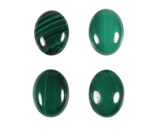 Malachiet cabochon ovaal 16 x 12 mm Malachiet cabochon ovaal 16 x 12 mm