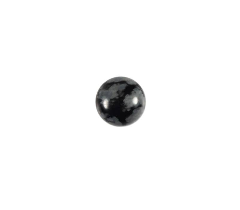 Obsidiaan (sneeuwvlok) cabochon rond 8 mm