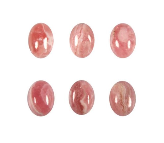 Rhodochrosiet cabochon ovaal 8 x 6 mm
