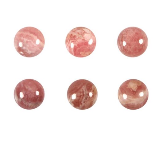 Rhodochrosiet cabochon rond 8 mm