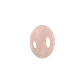 Rozenkwarts cabochon ovaal 16 x 12 mm Rozenkwarts cabochon ovaal 16 x 12 mm