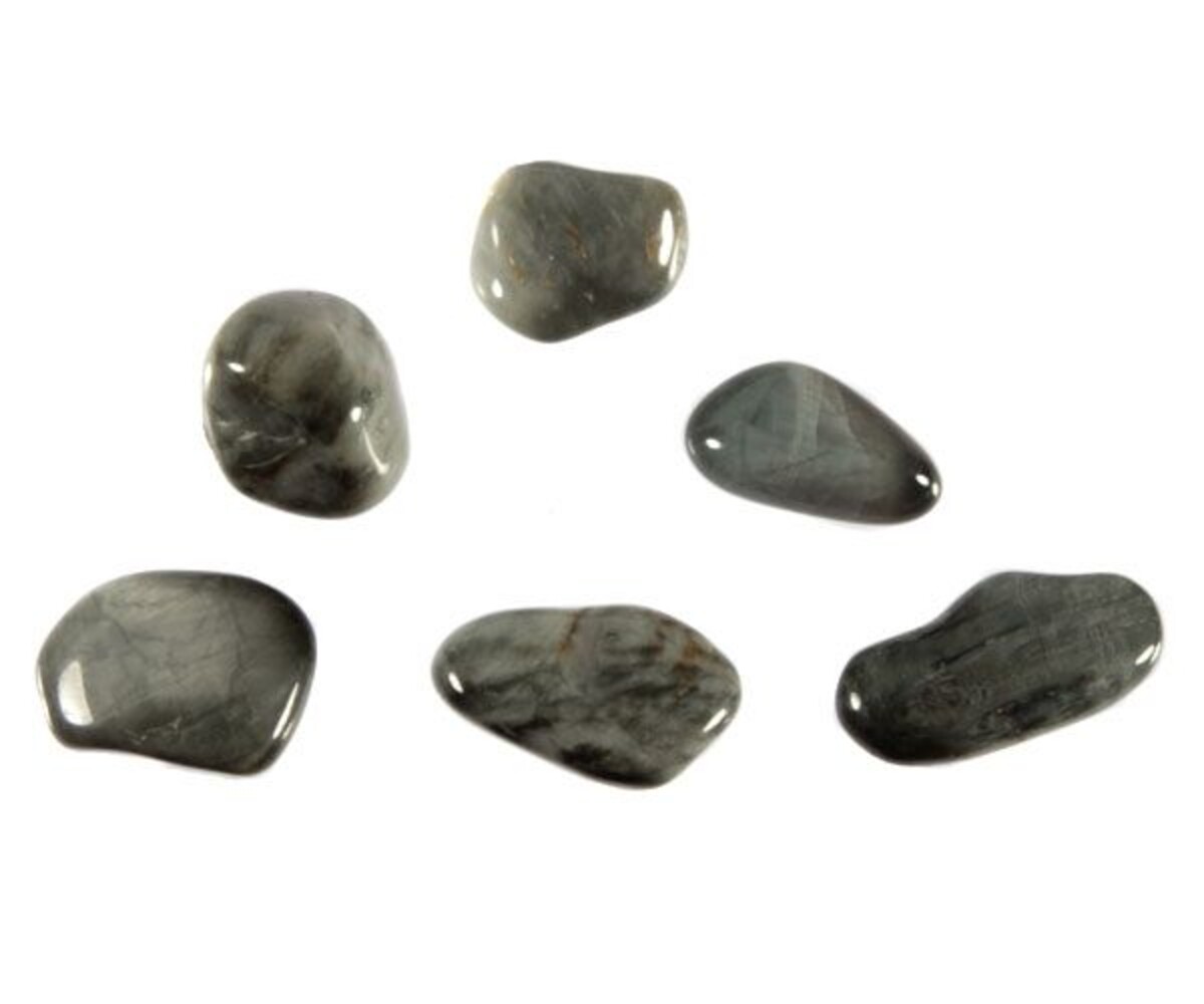 Kattenoog (kwarts) steen getrommeld 2 - 5 gram Kattenoog (kwarts) steen getrommeld 2 - 5 gram